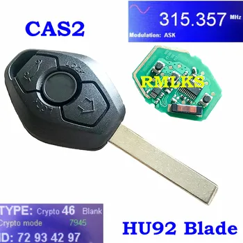 315LP 315 Mhz mhz 433 Mhz i 868 Mhz daljinski ključ PCF7945 ID46 čip za BMW CAS2 3 5 serije E46 E60 E83 E53 E36 E38 E39 HU92 HU58 oštrica