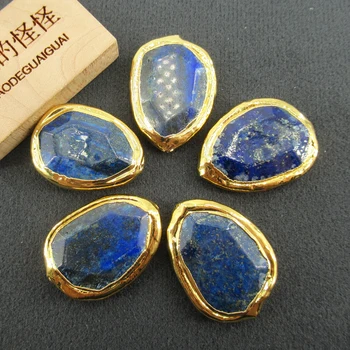 APDGG Veleprodaja 5 kom plava lapis Lazuli priključak perle boje oštrica za izradu nakita Traži