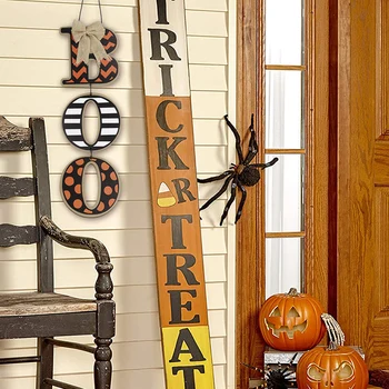 Halloween ukrasima za dom Drveni BU pismo visi ukras Halloween party Vrata, prozori i zidovi dekor za Halloween rekviziti
