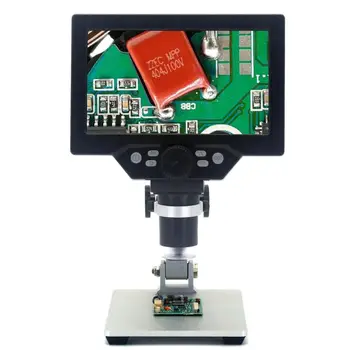 Novi 1200X Digitalni mikroskop 7-inčni LCD zaslon HD zaslon lemljenje popravak mobilnog telefona e-video mikroskop lupa+stalak