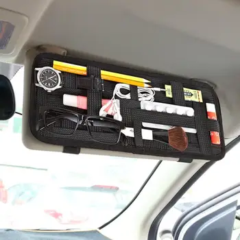 MOQIU Auto Car Sun Visor organizator torba za pohranu držač kartice bogata ručka sunčane naočale kišobran polaganje čišćenje