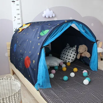 Zvijezda svjetlo krevet krov san se djeca igraju šator Playhouse Privacy Space Sleeping Indoor rastu u mraku zvijezde dječaci djevojčice