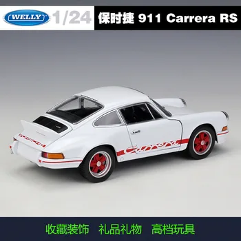 Welly 1: 24 1973 Porsche 911 Carrera model легкосплавного automobila Diecasts & Toy vozila prikupljaju darove bez daljinskog upravljanja tip transportnog igračke