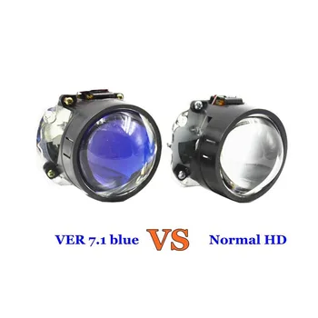 VER 7.1 Blue Prahu Bi Xenon Hid Projector Objektiv LHD Retrofit Modify Diy Headlamp H1 H4 H7 Car Motorcycle Assembly Kit