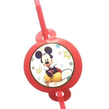 Disney Crvena Mickey Mouse dizajn proizvodnja stolnjak jednokratna posuđe set dijete rođendan obitelj party dekoracije isporuke 81шт/51шт