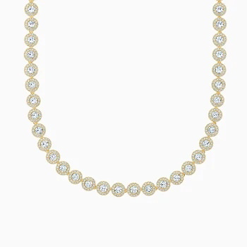 Modni nakit SWA novi anđeosko ogrlica fascinantno okrugli ukras zlatno ogrlica žene trend romantični nakit luksuzni pokloni