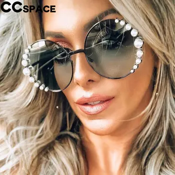 47746 bisera okrugle sunčane naočale žene seksi raskošne nijanse UV400 brand naočale Moda Oculos