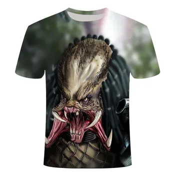 Межпланетный predator je film 3D print majica predator 6XL muškarci/žene t-shirt kratki rukav Harajuku ulica odjeća par vrhovima tees