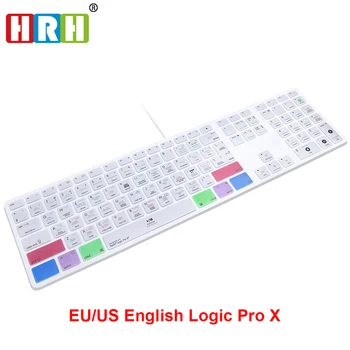 HRH Logic Pro X Hot key Design Keyboard Cover Skin za Apple Keyboard s numeričke tipkovnice žični USB za desktop RAČUNALA iMac G6 žični
