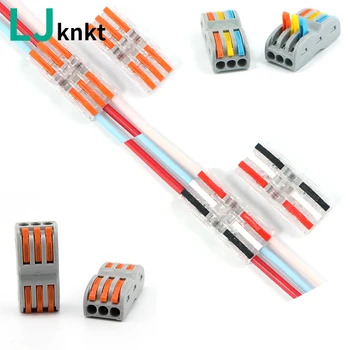 10/20/50 / 100pc priključak žice univerzalni kabel клеммный blok PCT 222 213 blok s polugom 0.08-2.5 mm je normalno za kablove