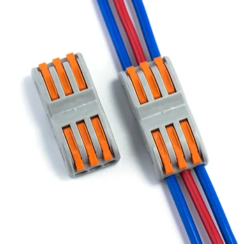 10/20/50 / 100pc priključak žice univerzalni kabel клеммный blok PCT 222 213 blok s polugom 0.08-2.5 mm je normalno za kablove