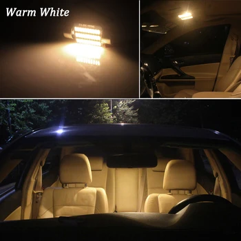17шт Bijela nepogrešiv Canbus za Jeep Grand Cherokee WK2 LED Interior Dome Map Light + kit žarulje registarske pločice (2011-2020)