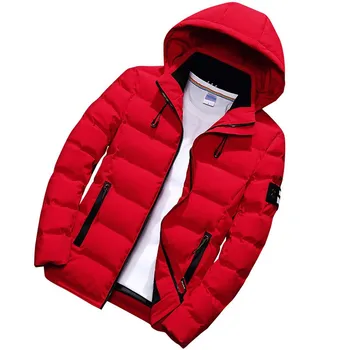 2019 zima nova gusta topla jakna muška moda tanak svakodnevni jakna s kapuljačom veliki veličina 5XL muška pamuk debeli kaput crvena crna zelena