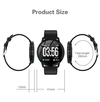 Smart Watch CF18 vodootporan IP67 1.22 inčni praćenje krvnog tlaka Metal Starp Multi Sport Modes SmartWatch Women Band