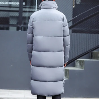 HCXY svakodnevni zimska jakna kaputi za muškarce debeli moda pamuk-postavljena jakna muška jakna dugi kaput muški
