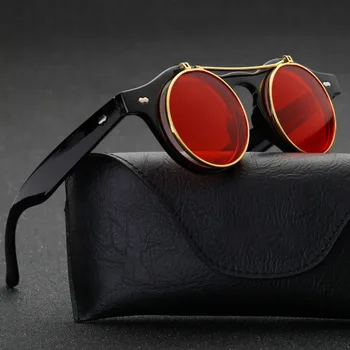 Sunčane naočale Žene brand dizajner moda cijele steampunk parna punk metalni premaz retro sunčane naočale Oculos de Sol Feminoculos