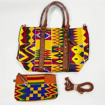 дашики moda afrički vosak torba postavlja Ankara vosak torbu afrički vosak tkanina torba za dame