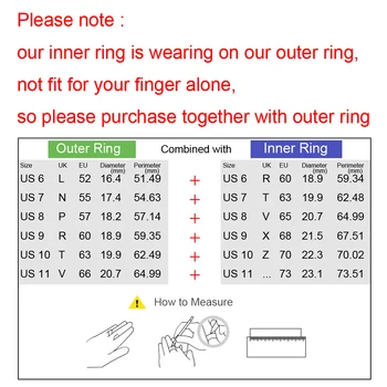 Floya Gear prsten izmjenjivi dodaci žene izjava prsten od nehrđajućeg čelika grupa Bague Acier poklon za djevojčice širina 4 mm