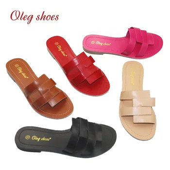 Novi modni brand women slipper cross women outdoor beach flip flops open toe ladies casual flat slides seaside holiday shoes