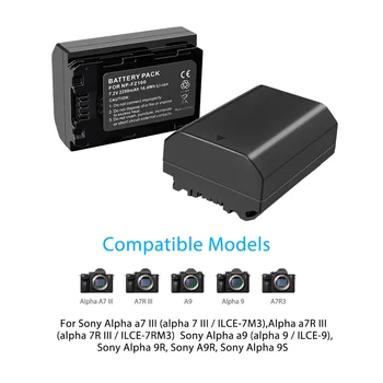 NP-FZ100 NPFZ100 NP FZ100 Battery + LCD Dual USB Punjač za Sony BC-QZ1 Sony a9 a7R III a7 III A9R 9S A9S A7R3 7RM3 A7m3 A6600