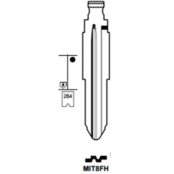 Keyecu 10 komada Y13 13#, MIT8 MIT8FH KEYDIY univerzalni daljinski upravljači flip ključ oštrica za Mitsubishi