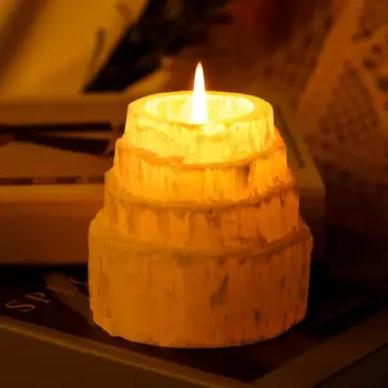 1pc prirodni selenit svijeća je svijeća naljepnica kristali kamenje home dekor stranke svadbena večera ukras