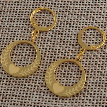 Anniyo 1.8 cm zlatna boja naušnice za žene Djevojke Kiribati naušnice Novi Zeland Australija nakit Marshall Mikronezija dar #048221