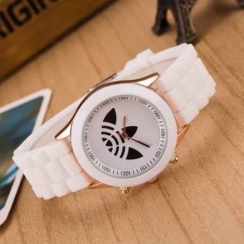 Reloj 13 boja Trendy silikonskim kvarcni satovi luksuzni brand Clover sportski ručni sat ženske haljine satova dar sat