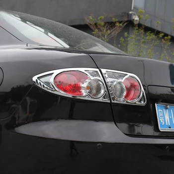 ABS kromirana prednja fara automobila+stražnja svjetla stražnji poklopac žarulje završiti za Mazda 6 M6