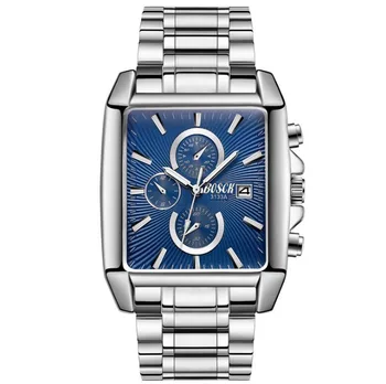 2019Fasion BOSCK muški satovi luksuzni brand pun čelik datum posao satovi muški satovi Relogio Masculino moda klasični ručni sat