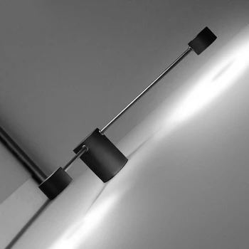Moderni LRON DIY LED Wall Lighst bijela / crna zidne lampe dnevni boravak TV zidne svjetiljke Svjetiljke Люминер oblog Wandlampen