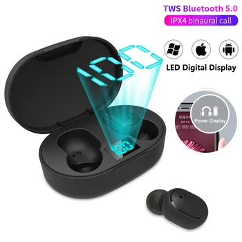 Bluetooth slušalice TWS buke bežične slušalice LED zaslon s mikrofonom bas slušalice za Xiaomi Redmi AirDots