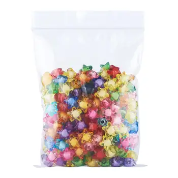 500 g 12/16/20/34 mm mješoviti boja zvijezde (cijele lopta iznutra) prozirne akrilne perle odstojnik slobodnih zrna DIY narukvica i ogrlica