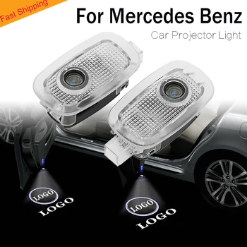 2 kom. logo automobila laserski projektor led svjetlo vrata dobrodošlicu žarulja auto amblem duh rasvjeta za Mercedes AMG W221 S Class S500 S350 S63