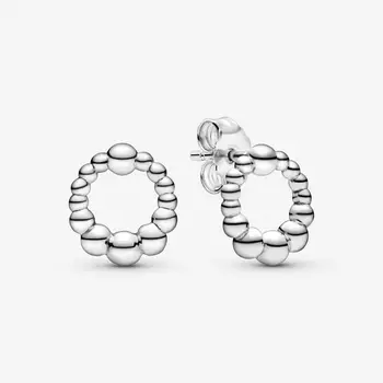 2020 ovom srebro 925 sterling perle krug naušnice za žene moda stranka naušnice DIY nakit majka poklon