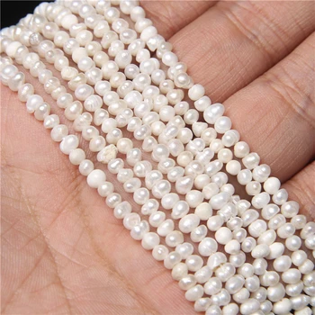 3,5 mm, bijela prirodni slatkovodni punch Perle za izradu nakita male sjemenke biserne perle DIY pribor ogrlica narukvica 14