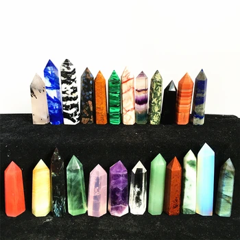 Sve vrste kvarcnog kristala obelisk 12 komada u boji dragog kamena bar point terapija tehnologija uređenje energetski kamen