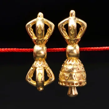 10 kompleta 9.5 mm*25 mm stari tibetanski budistički metalne neprerađenih mesing razuporne perle Ваджры tučak privjesci za izradu nakita