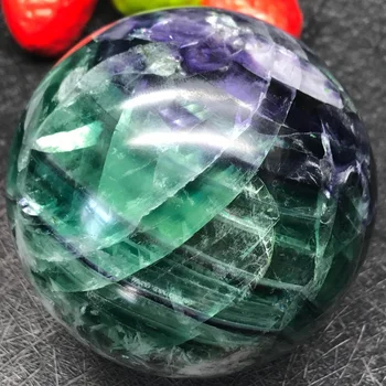 50 mm hot prodaja prirodni Rainbow Флуорит kristalna je kugla kugla liječeći dragulj