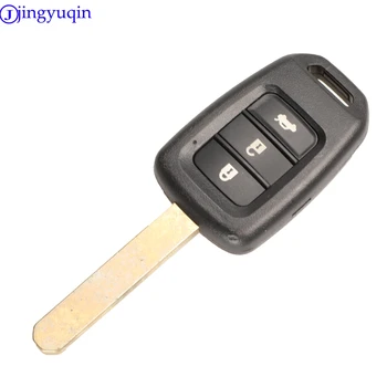Jingyuqin 10p 2 gumba Uncut Blade Remote Car key case Shell Styling Cover bez ključa za Honda Vezel Civic City Fit XRV HRV JAZZ