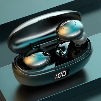 LB-20 Bluetooth 5.0 Wireless Half In-ear stereo slušalice zaslon osjetljiv na dodir za upravljanje buke stereo slušalice za IOS ili Android telefona