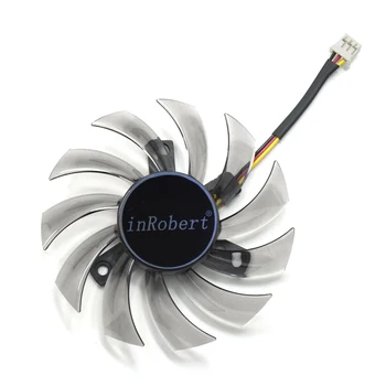 Everflow T128010SM 75mm 3Pin 3Wire Cooler Fan zamjena za grafičke kartice Gigabyte GTX580 GTX670 560TI R9 280X HD5870 5770