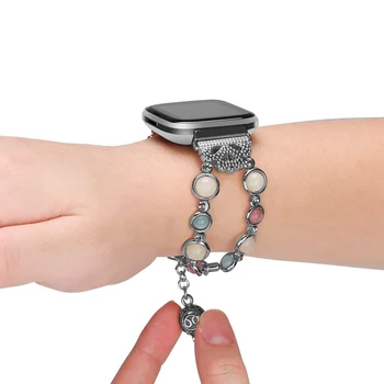 Ženska narukvica za Fitbit Versa 2 3 Lite Bands podesivi ručni noćni sjajni Biser nakit remen za Fitbit Ionic Watchband