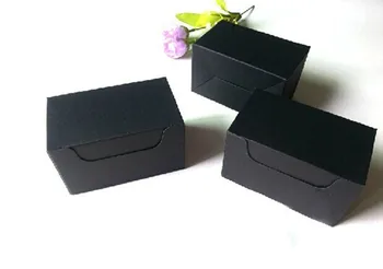 10*6*6 cm DHL-om besplatna dostava crna kraft-papir kutija, dar kraft-posjetnica pakiranje kutija 200 komada\lot