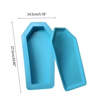 DIY torbica za pohranu Silikonska forma obrt polimer gline nakit kontejner čineći alat lijes kutija epoksidna smola kalup