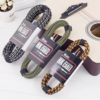 Slučajan boja električnu gitaru kabel kabel kabel 3 M 5 M 10 m, bez buke zaštićeni bas kabel za гитарного pojačalo glazbene instrumente