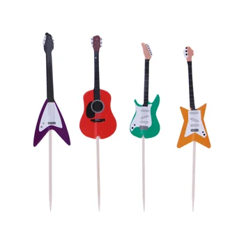 Gitara cupcake Toppers alat glazbeni oblik kolač dekoracije alati za stranke