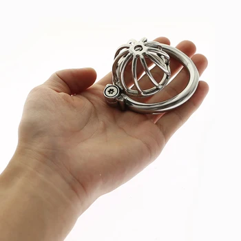 Jedinstveni dizajn kuhar od nehrđajućeg čelika stanica s петушиным prstenom Muški uređaj čednosti s дугообразным prstenom za penis seks igračke i muški