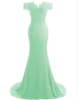 Novi dolazak Sirena evening dress 2021 šifon plava večernja haljina duga večernja haljina Abiye večernja haljina jeftini haljina sirena