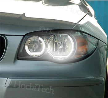 Switchback Dual Amber White Crystal C LED Angel Eyes Halo prsten za BMW 1 serije E81 E82 E87 E88 halogena prednja svjetla